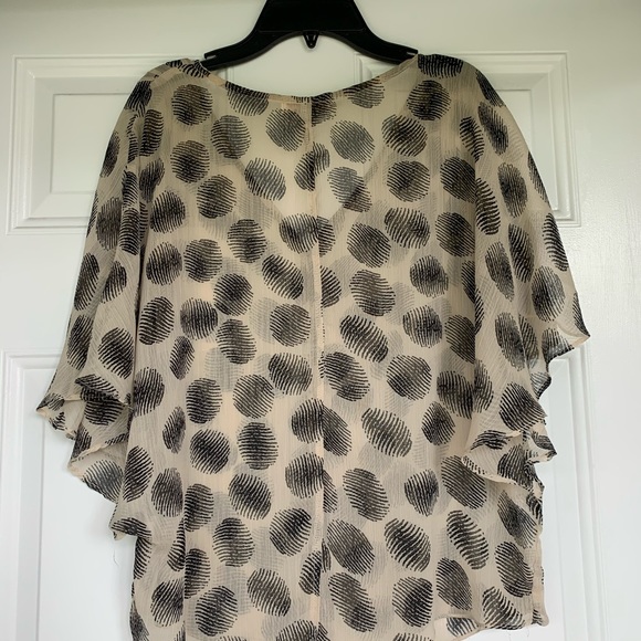 Free Bird Batwing Sleeve Sheer Batwing Top-size Sm - Picture 5 of 6